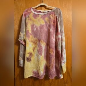 EldridgeTie-Dye Long Sleeve Tunic Top Size 3X